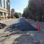 Водоканал завершил восстановление дороги после ремонта канализации на улице Выставочной